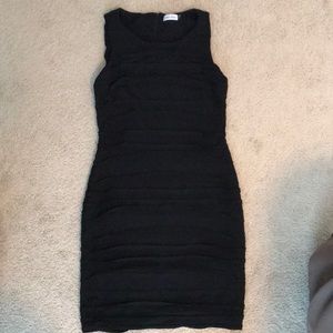 Calvin Klein black bodycon dress